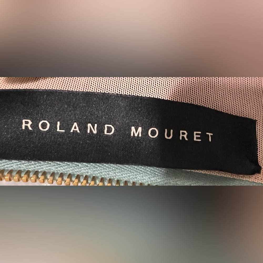 Roland Mouret One-Shoulder Lace Cocktail Dress Black Teal Designer - Picture 7 of 11